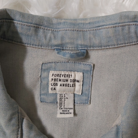 Forever 21 reworked denim Western Uni jacket - Picture 4 of 5
